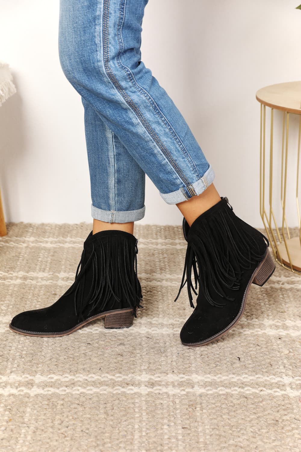 Womens fringe 2025 boots cheap