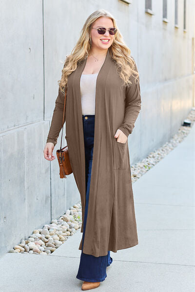 Open Front Long Sleeve Cardigan